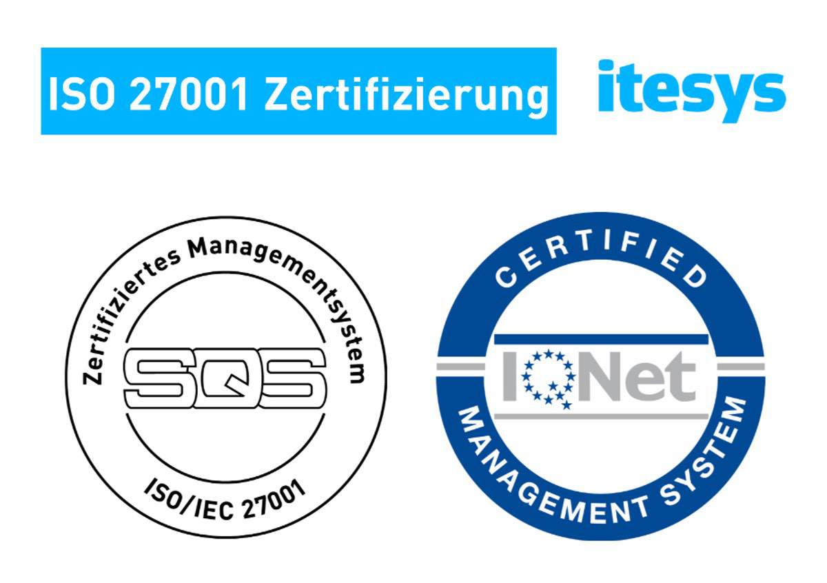 itesys ist ISO 27001 zertifiziert